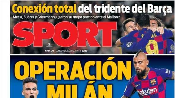 Sport: il Barça si è visto con l'Inter per Vidal-Lautaro. Milan è su Todibo