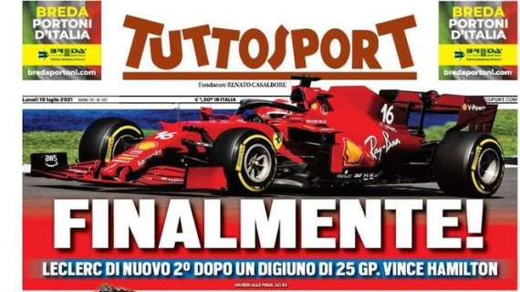 L'apertura di Tuttosport: "CR7, conto alla rovescia". Il portoghese a Torino il 26 luglio