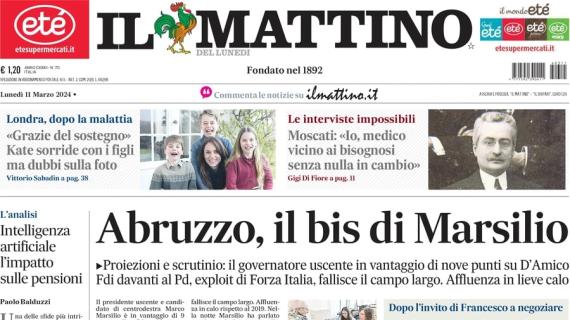 Napoli, Il Mattino apre con un'intervista a Capello: "È Kvara l'uomo Champions"