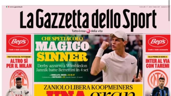 L'apertura de La Gazzetta dello Sport sulla Juventus: "Una gran Signora"