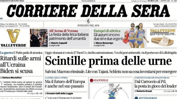 Corriere della Sera: "La Juve aspetta la risposta di Rabiot. Baroni-Lazio è fatta"