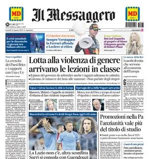 Il Messaggero: "La Lazio non c'è: altra sconfitta. Sarri si consola con Guendouzi"