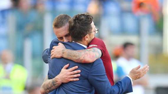 Roma, De Rossi difende Di Francesco: "La sua coerenza ci aiuta"