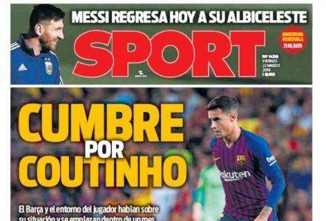 Barcellona, Sport: "Vertice per Coutinho"