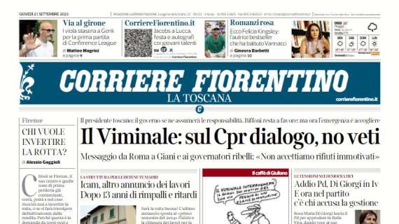 Il Corriere Fiorentino sui viola di Italiano in Conference League: "Via al girone"