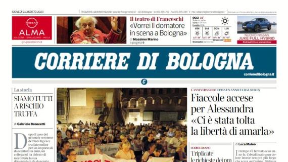 L'apertura del Corriere di Bologna sui felsinei: "Mercato in fermento, occhi su Freuler"