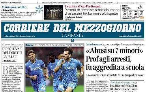 Il Corriere del Mezzogiorno apre sul Napoli: "Kvara al Paris per 70 milioni di euro"