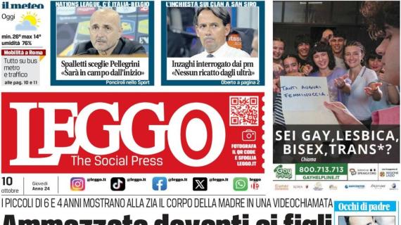 Leggo in prima pagina: "Spalletti sceglie Pellegrini: sarà in campo dall'inizio"