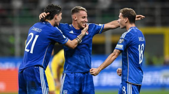 Spallata all'Ucraina. L'Italia a San Siro vince 2-1 e si riprende il secondo posto nel gruppo C