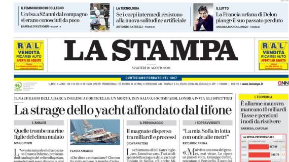 La Stampa apre sulla prima vittoria dei bianconeri: "È subito la Juve di Motta"