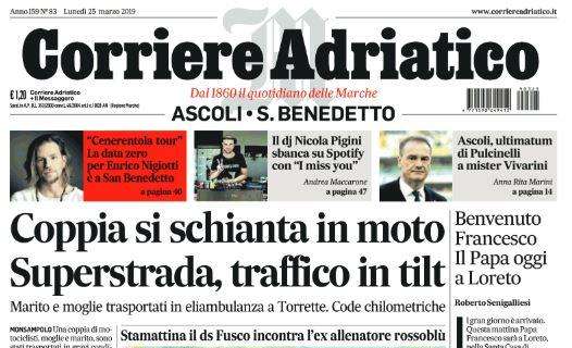 Corriere Adriatico: "Ascoli, ultimatum di Pulcinelli a mister Vivarini"