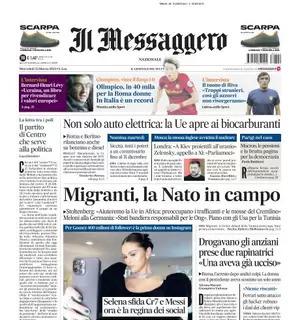 Il Messaggero apre con l'intervista a Riva: "Troppi stranieri, così gli azzurri non risorgeranno"