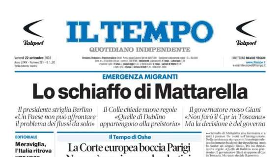 Il Tempo intitola: "La Roma parte bene". Lukaku ispirato e Sheriff al tappeto 2-1