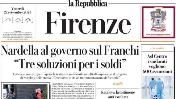 La Repubblica di Firenze: "Ranieri goleador, ma non basta". Beffa finale, il Genk trova il 2-2