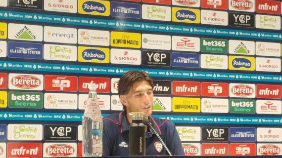 Cagliari, Borrelli: "Cerco sempre di lavorare con entusiasmo. Emozionato per l'esordio in A"