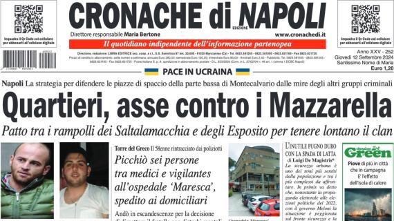 Cronache di Napoli apre: "Napoli in ansia per Kvara: è in dubbio per Cagliari"