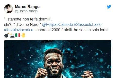 Guarda che tweet! Dopo Sassuolo-Lazio: "Daje Patric"