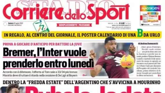 Corriere dello Sport in apertura sulla Joya alla Roma: "Dybala, la data"