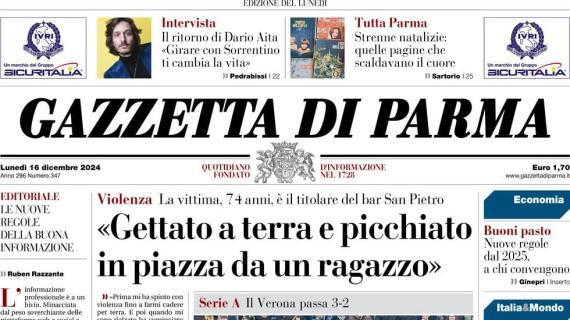 Gazzetta di Parma: "I gialloblù inciampano di nuovo. E stavolta il Tardini fischia"