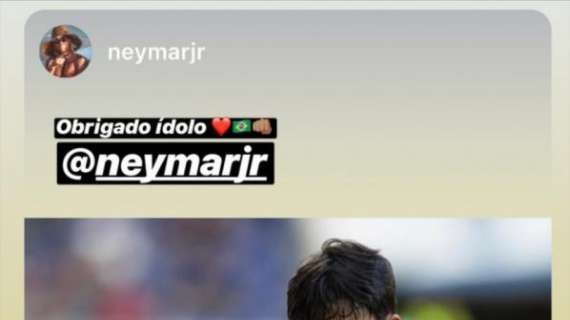 Neymar a Paquetà: "Congratulazioni per il gol con la Seleção, campione!"