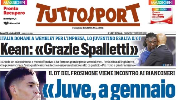 Parla Angelozzi, Tuttosport in prima pagina: "Juve, a gennaio ti serve Soulé?"