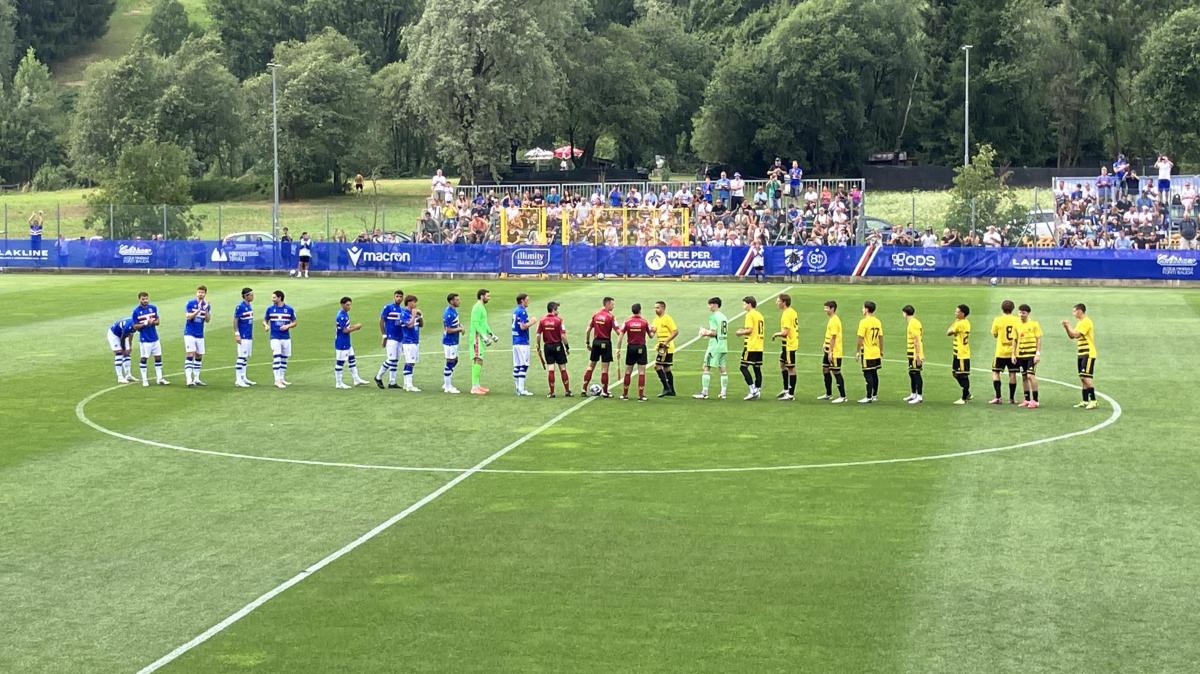 Doppietta di Tutino: la Sampdoria supera 2-0 il Taverne in amichevole a Temù