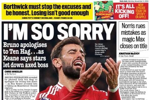 Le aperture inglesi - Bruno Fernandes segna e si scusa con Ten Hag: "I'm so sorry"