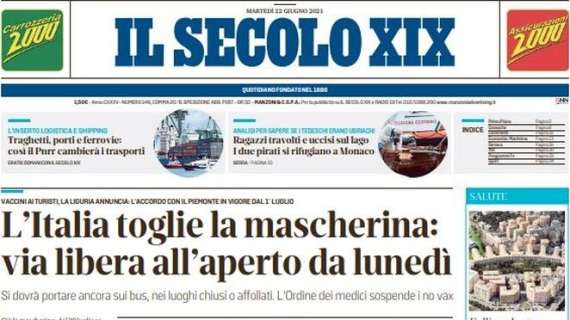 Il Secolo XIX: "All'Italia tocca l'Austria. Ci ricorda Notti Magiche, ma Mancini non si fida"
