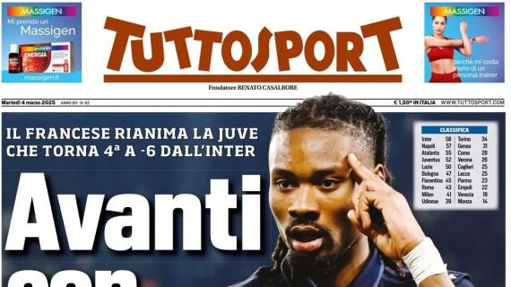 Tuttosport in apertura sulla Juve vittoriosa sul Verona: "Avanti con Thuram"