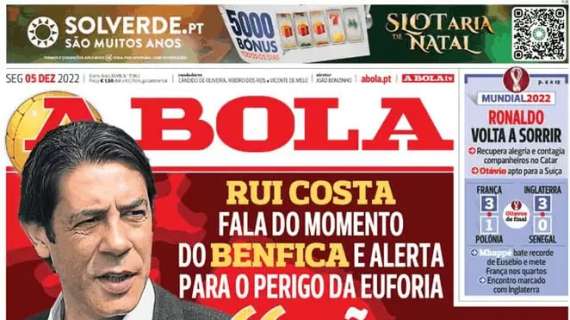 Le aperture portoghesi - Rui Costa lancia il Benfica. Mercato: la Juve su Porro dello Sporting