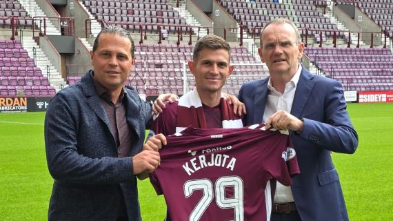 Sambenedettese, Kerjota va in Scottish First Division: ha firmato con gli Hearts