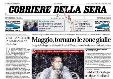 Il Corriere della Sera: "La Roma passa. Ora il Manchester"