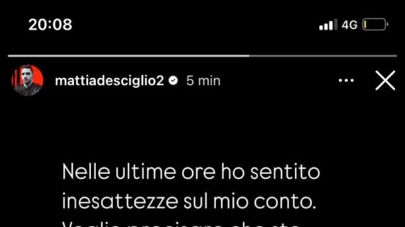 Lo sfogo di De Sciglio: "Nessun problema fisico, non convocato in ritiro per scelta della Juve"