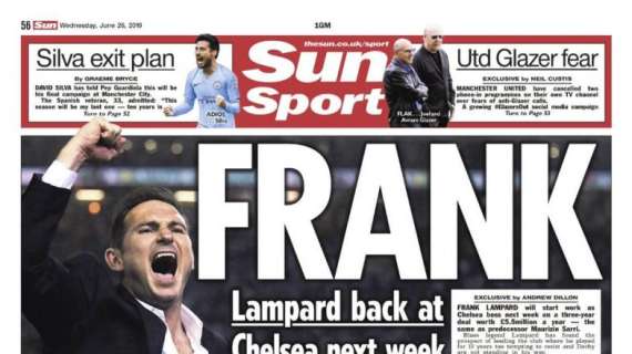 Le aperture in Inghilterra - Frank Lampard torna al Chelsea 