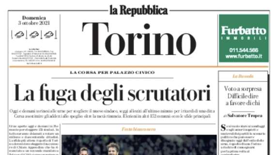 La Repubblica-ed. Torino: "Locatelli regala il derby alla Juve"