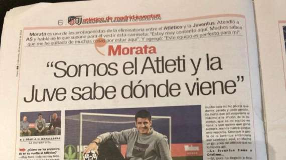 Atletico-Juve, Morata: "Gol? A Madrid non potrei non esultare. A Torino..."