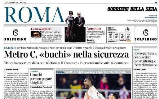 Corriere di Roma: "Roma all'ultimo respiro. Ranieri: 'Contento perché non molla mai'"