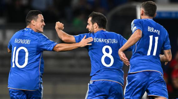 Bonaventura e Berardi, l'Italia è avanti coi giocatori più in forma: 2-0 contro Malta al 45'