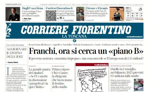 Il Corriere Fiorentino apre sullo stadio viola: "Franchi, ora si cerca un 'piano B'"