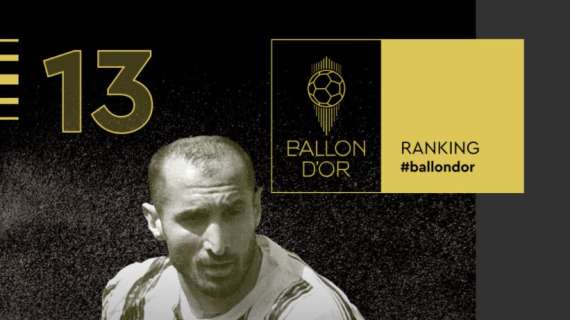 La top 30 del Pallone d'Oro - Dopo Bonucci ecco Chiellini: il capitano juventino è 13°