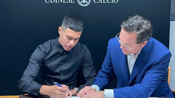 UFFICIALE: Udinese, Perez arriva in prestito fino al 2022 con opzione per un altro anno