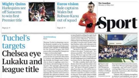 Le aperture inglesi - Il Chelsea punta Lukaku. De Bruyne rischia di saltare l'inizio di Euro2020