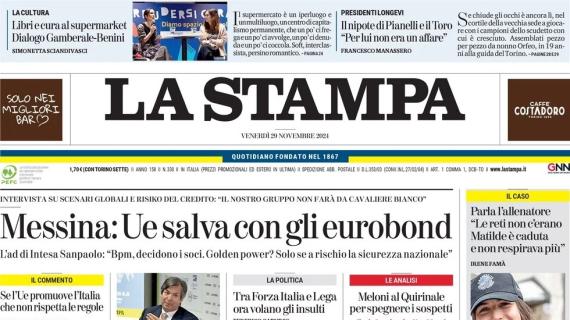 La Stampa in prima pagina con il nipote di Pianelli: "Torino? Per lui non era un affare"