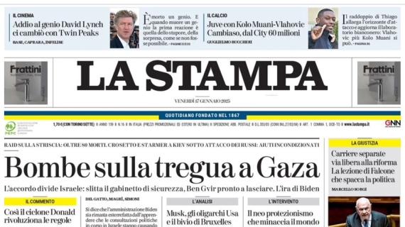 La Stampa: "Juve, un attacco da Champions: Motta pensa al doppio centravanti"