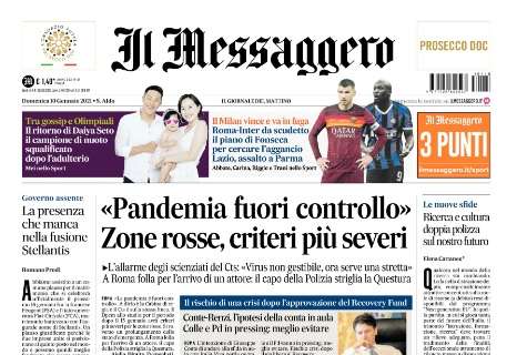 Il Messaggero: "Il Milan vince e va in fuga. Roma-Inter da scudetto"