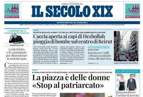 La prima pagina de Il Secolo XIX così stamani: "Il test Ferraris per il Genoa"