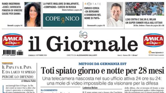 Il Giornale sul pari dei rossoneri: "Leao salva il Milan"