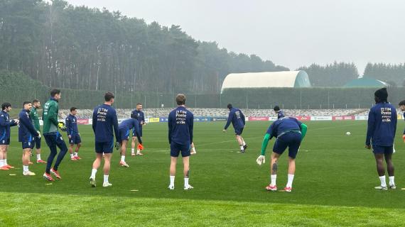 Allenamento sotto la pioggia per l’Italia: le immagini da Appiano Gentile