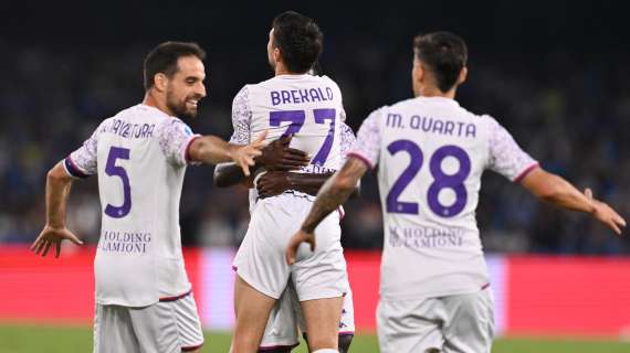 Al Maradona una grande Fiorentina, da sogni speciali. A trascinarla tre dei tanti nazionali