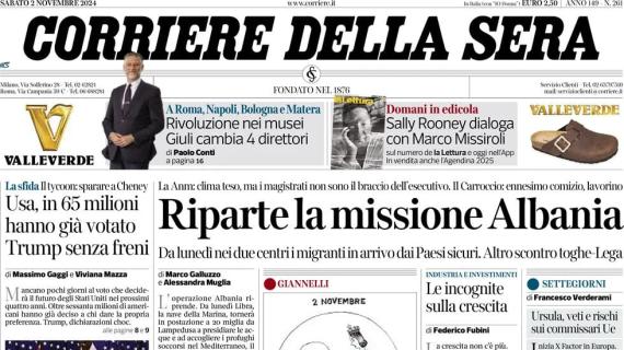 Corriere della Sera: "Obbligo di svolta. Fonseca non cambia, Motta riordina la Juve"